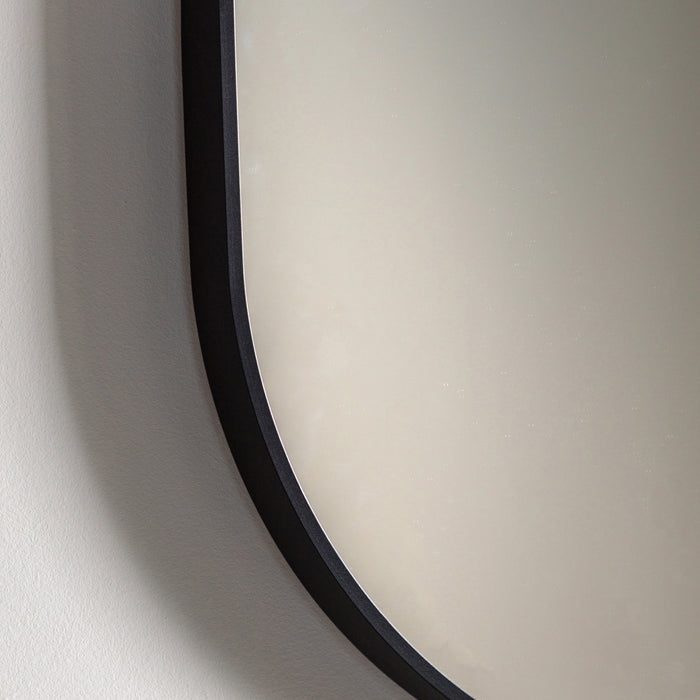 Nelson Lighting NL1409790 Black Large Delicate Frame Ellipse Mirror