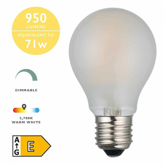 BUL-E27-LED-17-I E27 GLS 8w LED Single Bulb Warm White Dimmable