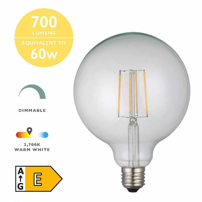 BUL-E27-LED-20-I E27 Globe 6w LED Single Bulb Warm White Dimmable