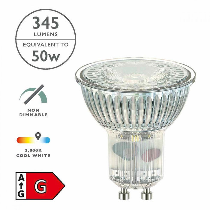 BUL-GU10-LED-8-I GU10 Reflector 5w LED Single Bulb Warm White Non-dimmable