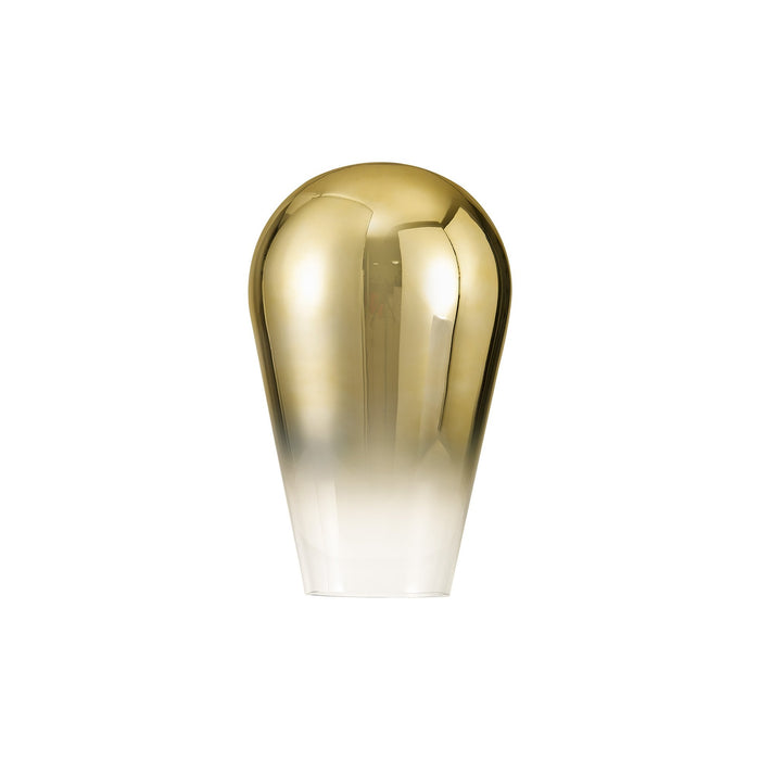 Nelson Lighting NL86979 Acme Shade Brass Gold Clear
