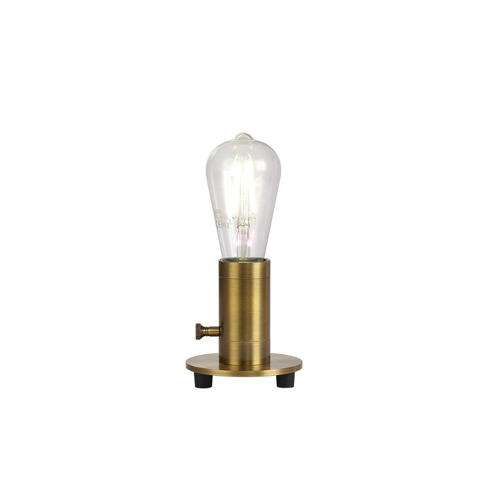 Nelson Lighting NL90169 Apollo 1 Light Table Lamp Gilt Bronze Pale Gold