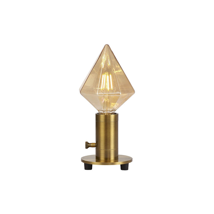 Nelson Lighting NL90169 Apollo 1 Light Table Lamp Gilt Bronze Pale Gold