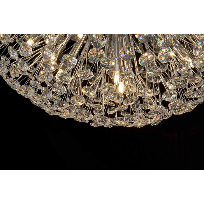 Nelson Lighting NL99729 Bulge 21 Light Ceiling Light Polished Chrome Crystal