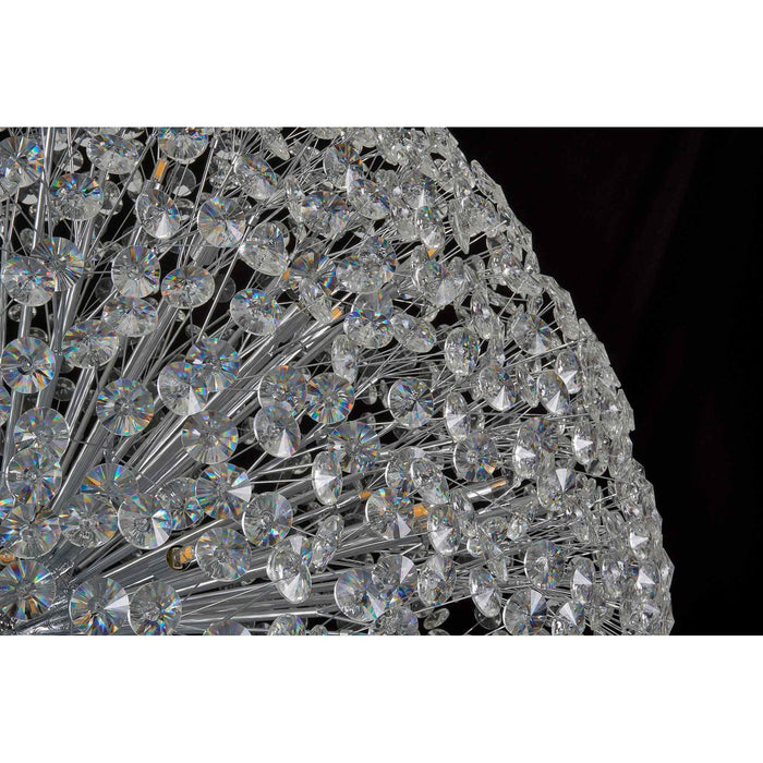 Nelson Lighting NL99779 Bulge 48 Light Pendant Polished Chrome Crystal