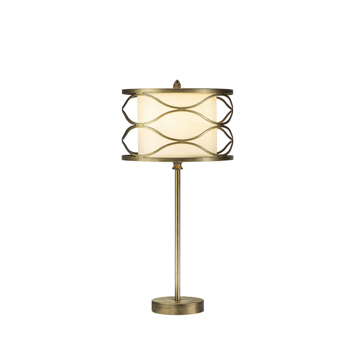 Nelson Lighting NL83699 Ebans 1 Light Table Lamp Aged Gold