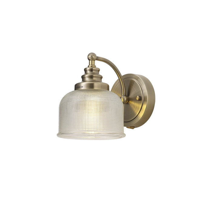 Nelson Lighting NL86229 Sakkas 1 Light Wall Light Antique Brass