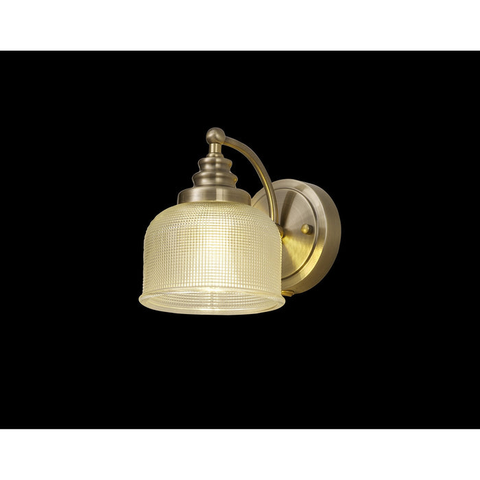 Nelson Lighting NL86229 Sakkas 1 Light Wall Light Antique Brass