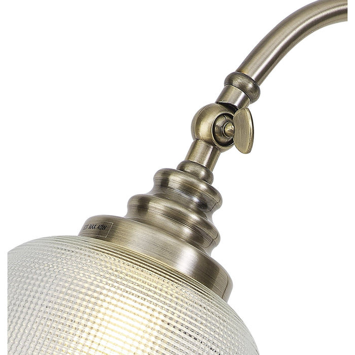 Nelson Lighting NL86249 Sakkas 1 Light Table Lamp Antique Brass