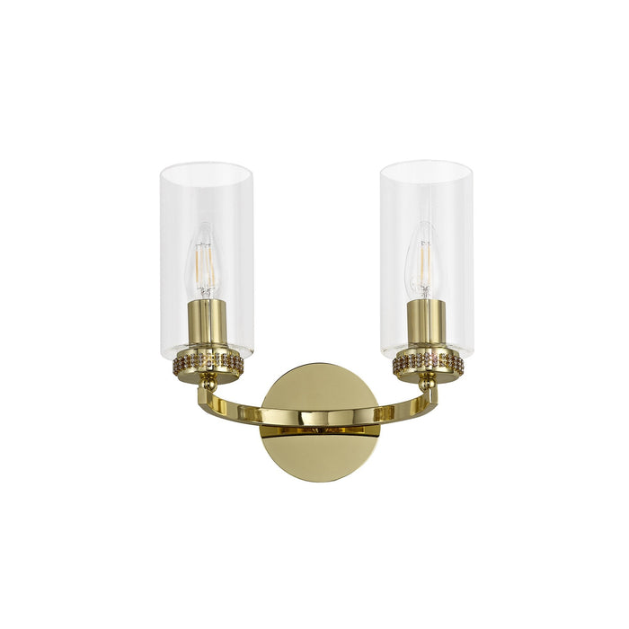 Nelson Lighting NL73249 Darling Wall Lamp Switched 2 Light Polished Gold