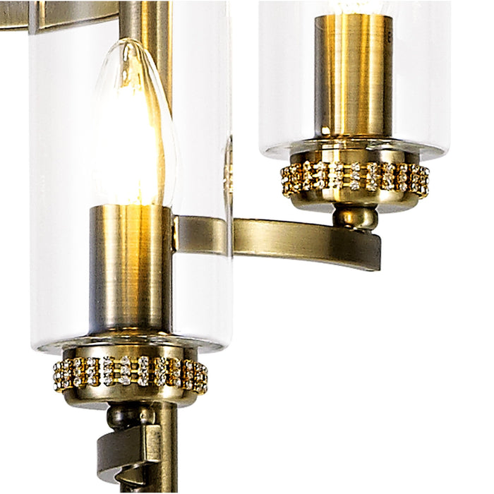 Nelson Lighting NL73599 Darling Floor Lamp Antique Brass