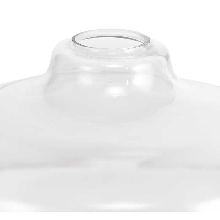 Nelson Lighting NL80579 Louis Flat Round 38cm Clear Glass Lampshade