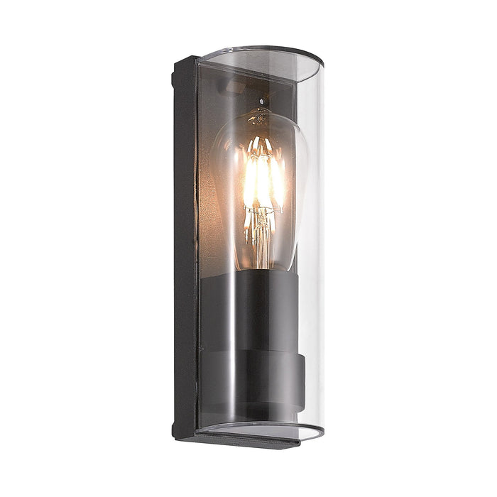 Nelson Lighting NL70649 Maximus Outdoor Wall Lamp Curved 1 Light Anthracite (S)