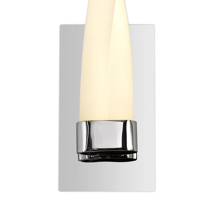Nelson Lighting NL73889 Twill Bathroom Wall Lamp Small LED Polished Chrome