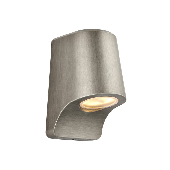 Nelson Lighting NL945536 Outdoor Wall LED Light Brushed Silver Finish And Frosted Glass