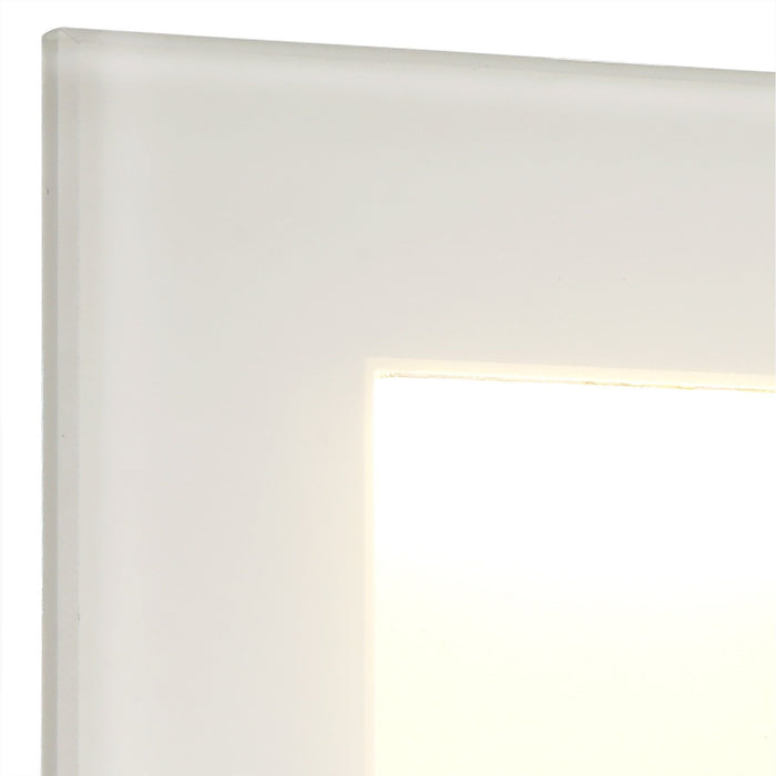 Nelson Lighting NL78299 Katie Outdoor Recessed Rectangle Wall Lamp LED White