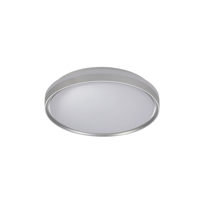 Nelson Lighting NL77619 Kingsley Bathroom Ceiling Light 39cm LED Dimmable Silver/White Acrylic
