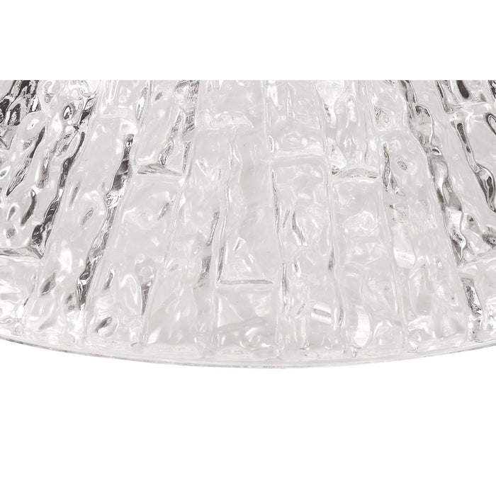 Nelson Lighting NL80589 Louis Round 38cm Patterned Clear Glass Lampshade