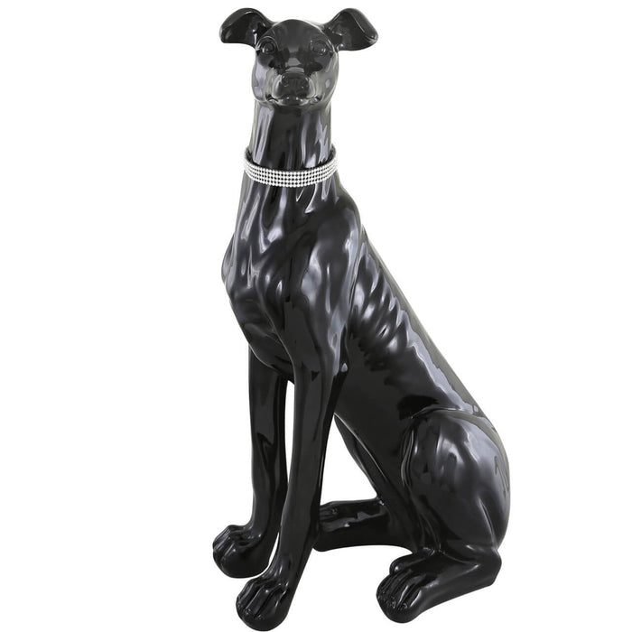 Solihull GW0025-BL Large Sitting Black Dog Decoration