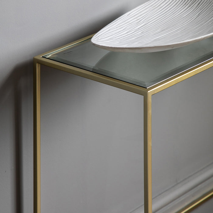 Endon 109488 Champagne Gold Console Table
