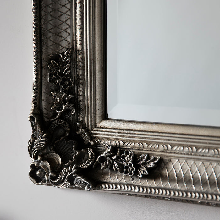 Endon 109496 Aged Silver Wood Rectangle Leaner Mirror