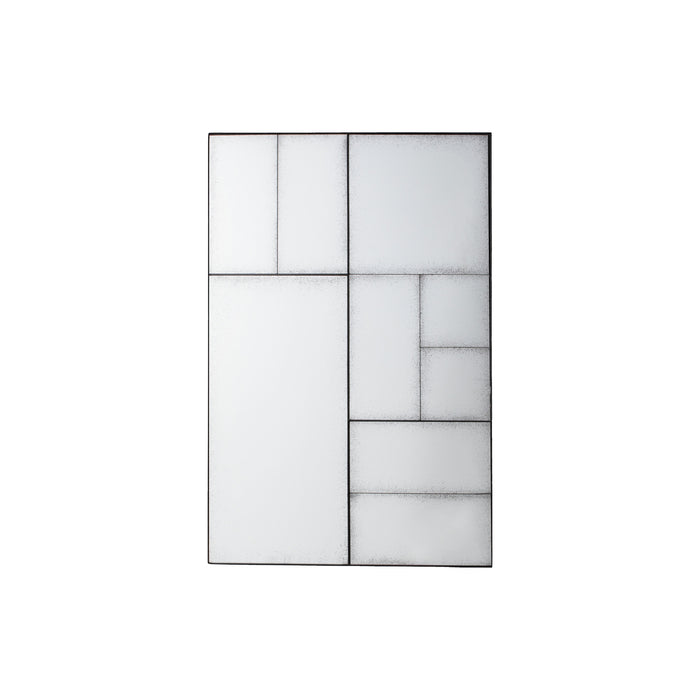 Endon 109536 Multi Glass Panel Antique Mirror Rectangle Mirror