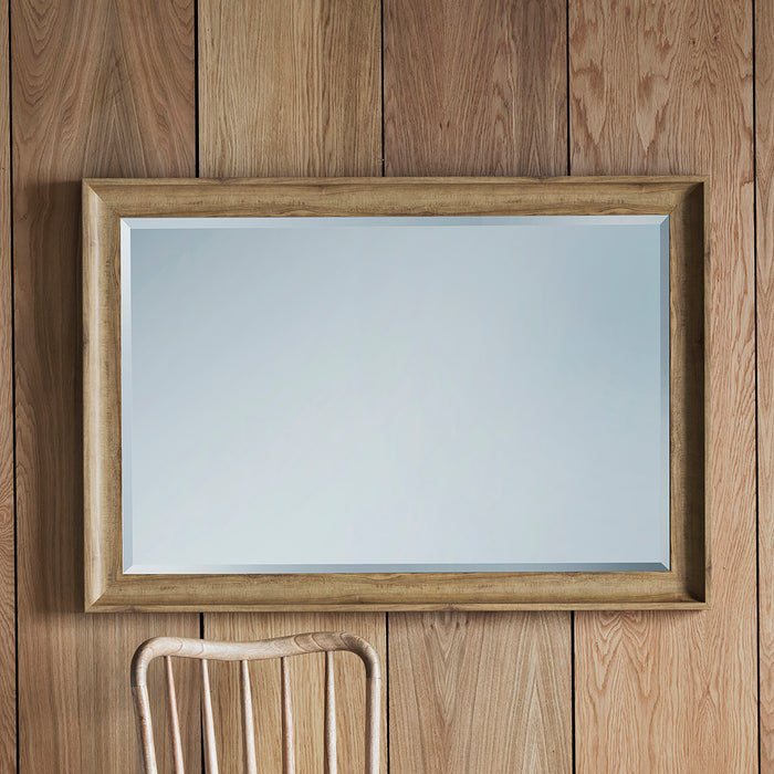Endon 109609 Oak Rectangle Mirror