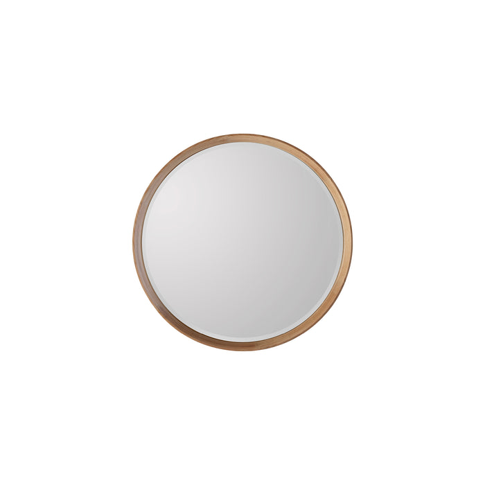 Endon 109662 Natural Oak Medium Round Mirror