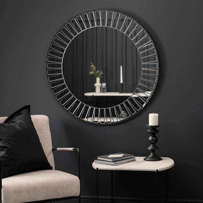 Endon 109715 Overlaid Mosaic Frame Round Mirror