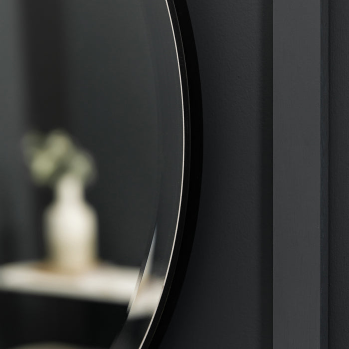 Endon 109720 Matt Black Interlocking Round Mirrors