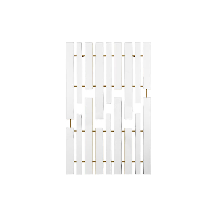 Endon 109724 Satin Gold Panel Mirror Rectangle Mirror