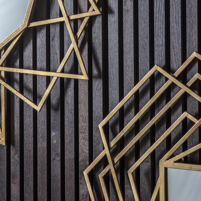 Endon 109755 Aged Gold Rectangle Mirror