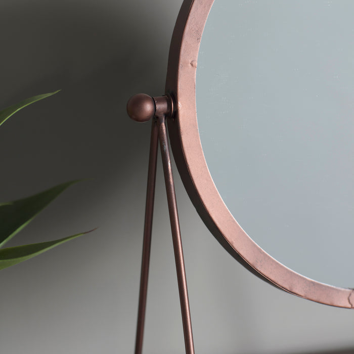 Endon 109777 Aged Copper Table Top Mirror