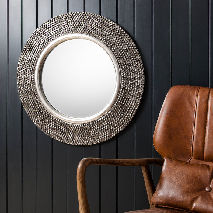 Endon 109778 Aged Pewter Round Mirror