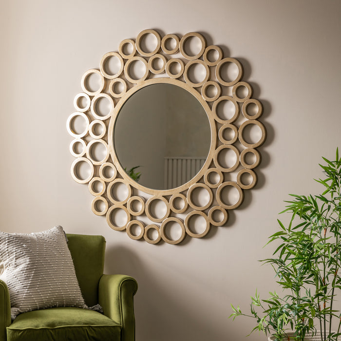 Endon 109786 Warm Gold Round Mirror