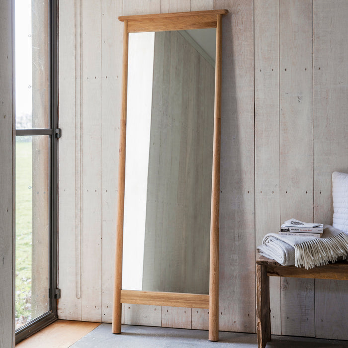 Endon 109787 Natural Oak Leaner Mirror