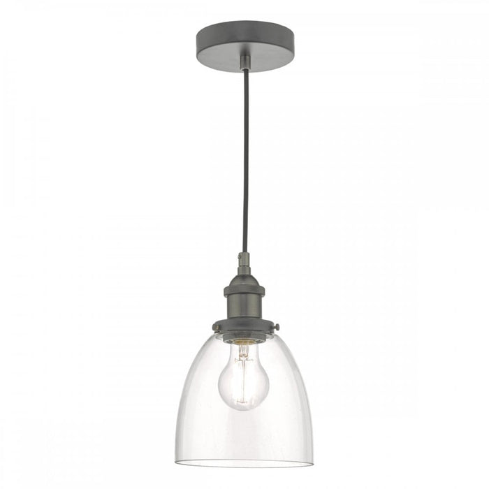 Dar ARV0161 Arvin Pendant Antique Chrome Glass