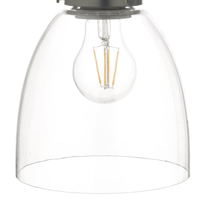 Dar ARV0761 Arvin Wall Light Antique Chrome Glass