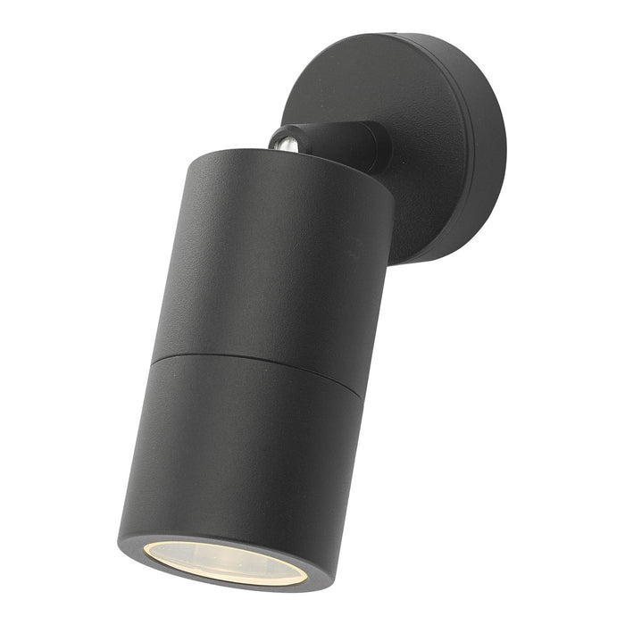 Dar ORT0722 Ortega 1 Light Wall Light Black IP65