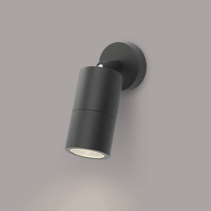 Dar ORT0722 Ortega 1 Light Wall Light Black IP65