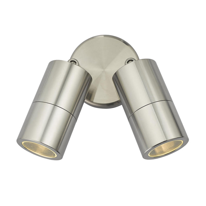 Dar ORT0968 Ortega 2 Light Wall Light Aluminium IP65
