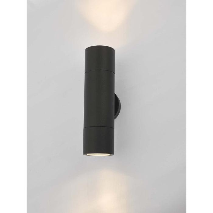 Dar ORT3222 Ortega 2 Light Wall Light Black IP65