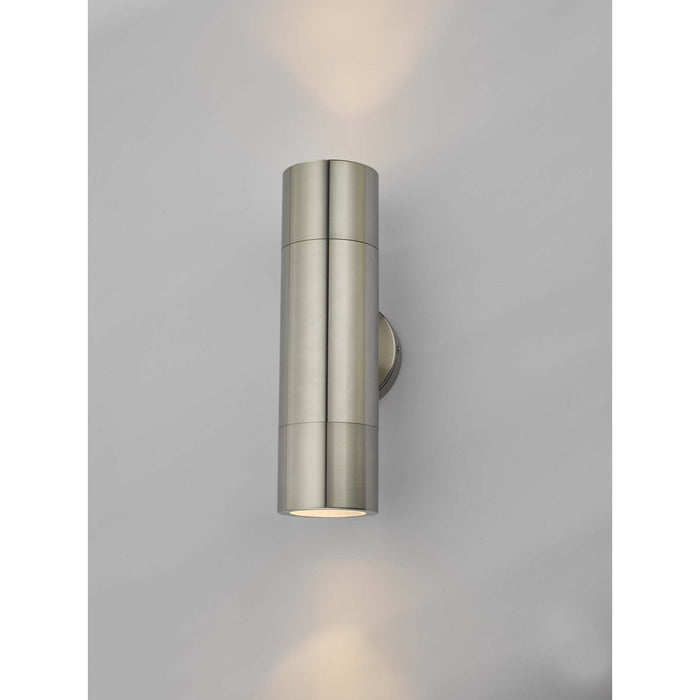 Dar ORT3268 Ortega 2 Light Wall Light Aluminium IP65
