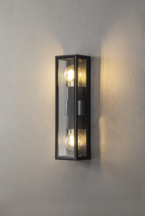 Nelson Lighting NL85729 Habana 2 Light Outdoor Wall Light Anthracite