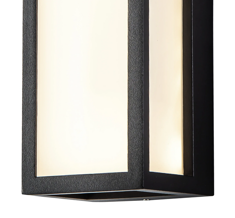 Nelson Lighting NL85749 Habana 1 LED Outdoor Wall Light Anthracite Frosted White