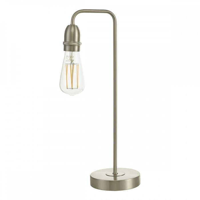 Dar Wisebuys KIE4246 Kiefer Table Lamp Satin Chrome