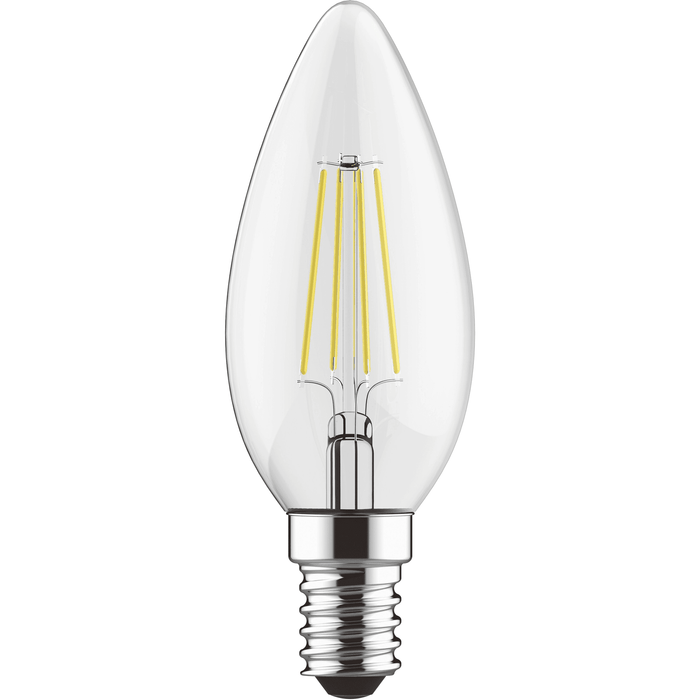 Luxram Value Classic Pack Of 10 E14 Candle LED Dimmable 4W Cool White 4000K
