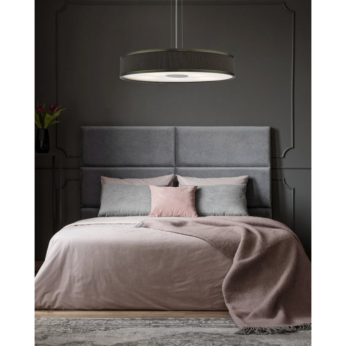 Dar ALV1739 Alvaro 6 Light Single Pendant Antique Bronze Mushroom