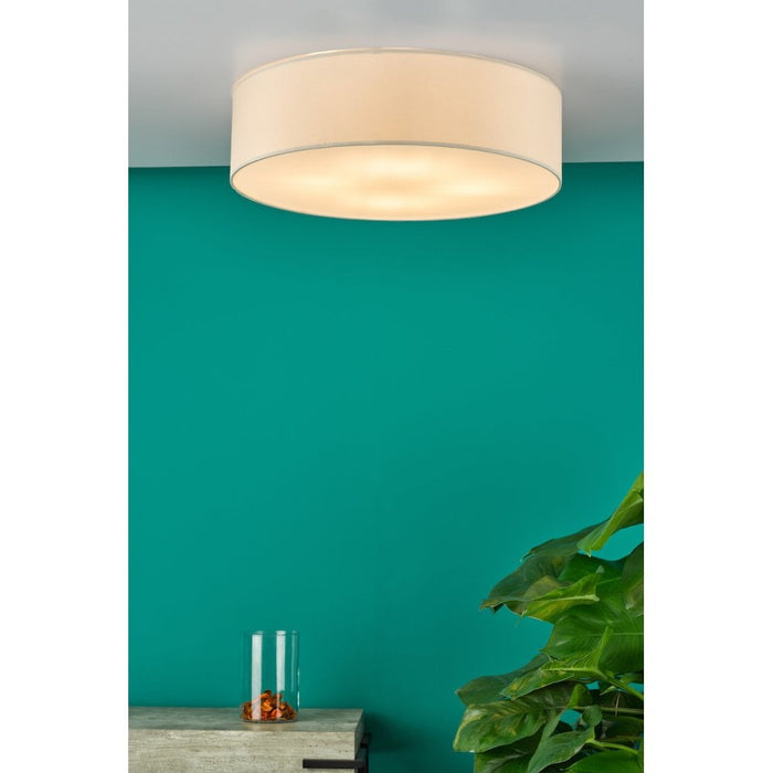 Dar CIE5001 Cierro 4 Light Flush Taupe With Diffuser 60cm