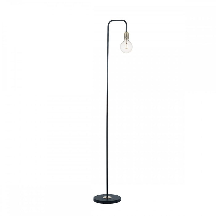 Dar Wisebuys KIE4922 Kiefer Floor Lamp Black And Antique Brass